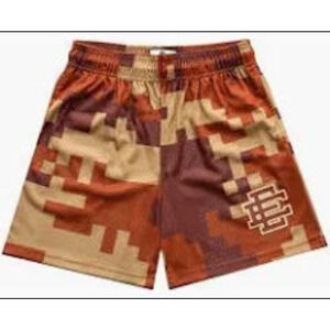 Eric Emanuel Men's EE Basic Brown Digi-Camo Shorts XL